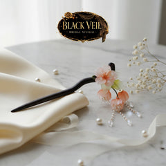Chinese Style Bridal Floral Hair Sticks