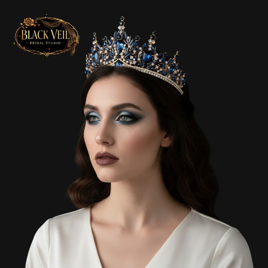 Royal Baroque Vintage Water Drop Crystal Wedding Tiara