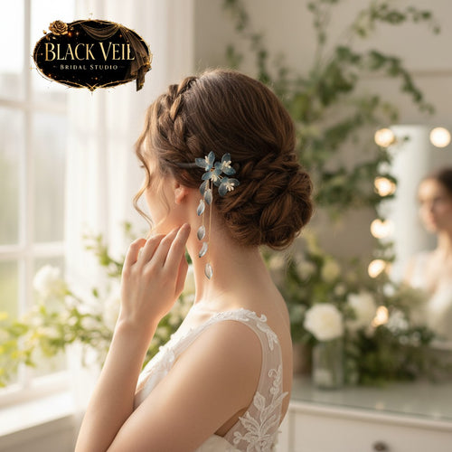 Chinese Style Bridal Floral Hair Sticks