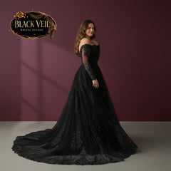 Ophelia Black Wedding Dress