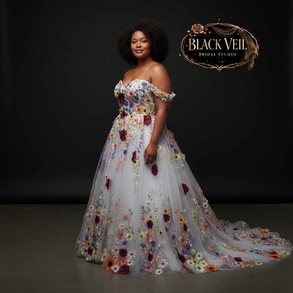 Daphne Floral Wedding Dress