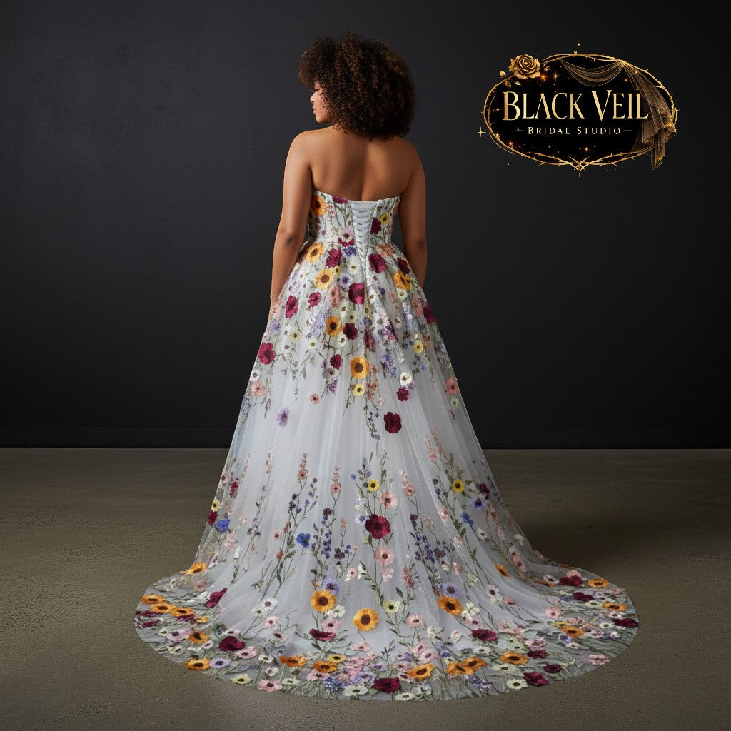 Daphne Floral Wedding Dress