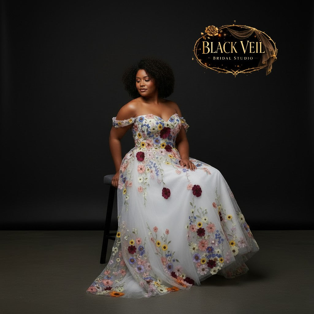 Daphne Floral Wedding Dress