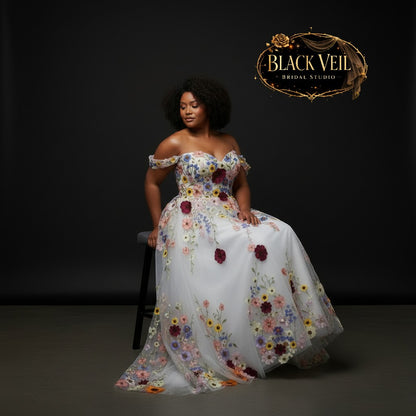 Daphne Floral Wedding Dress