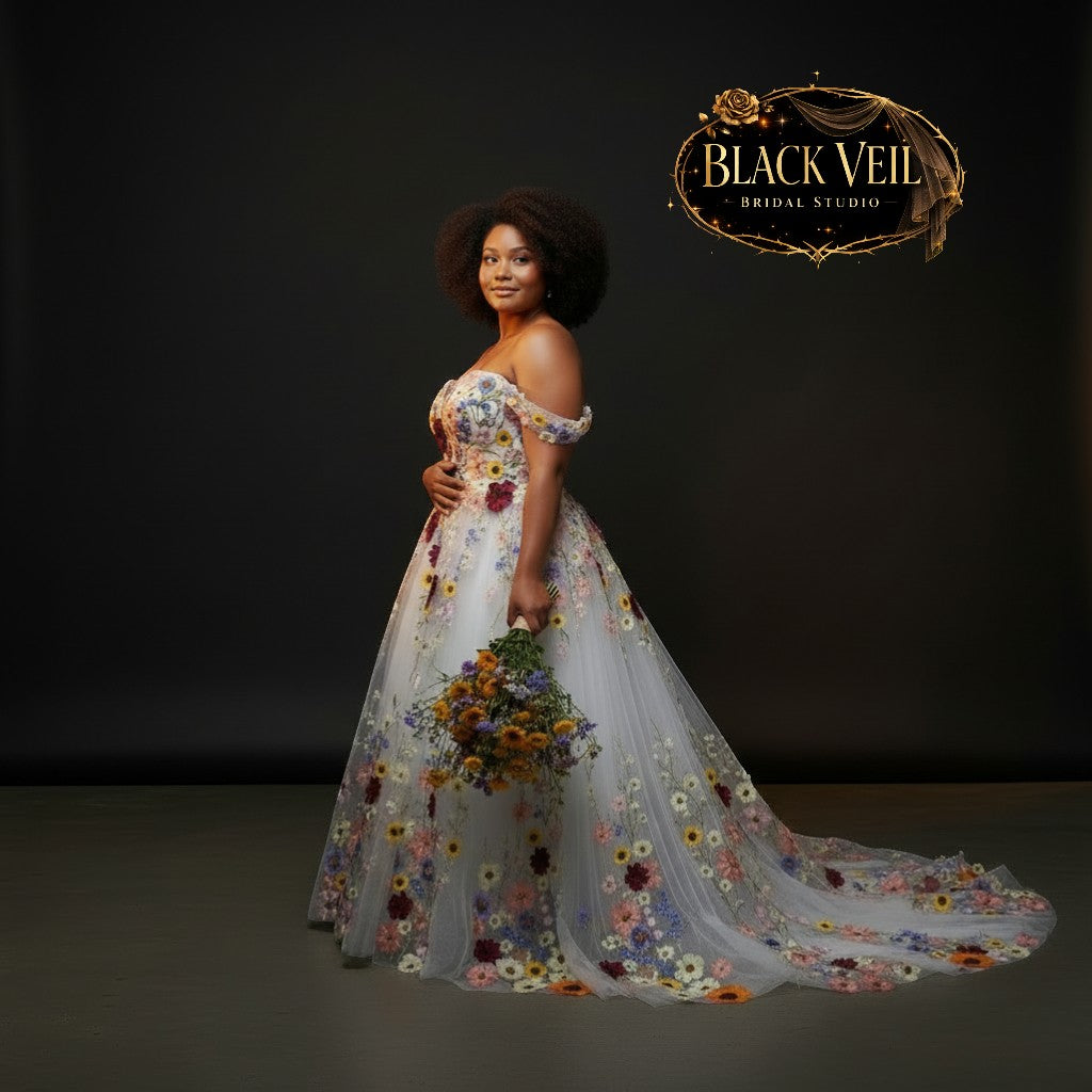 Daphne Floral Wedding Dress