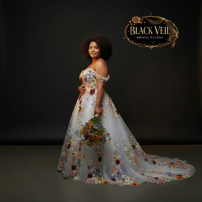 Daphne Floral Wedding Dress