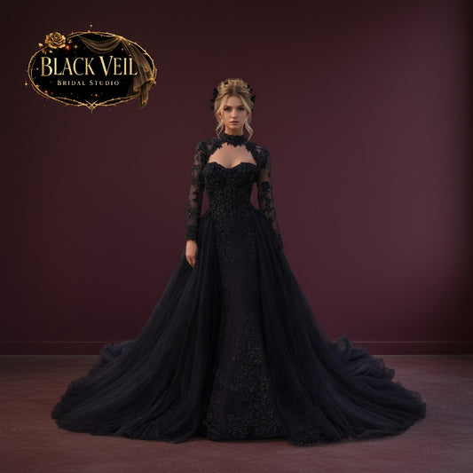 Nymeria Black Wedding Dress